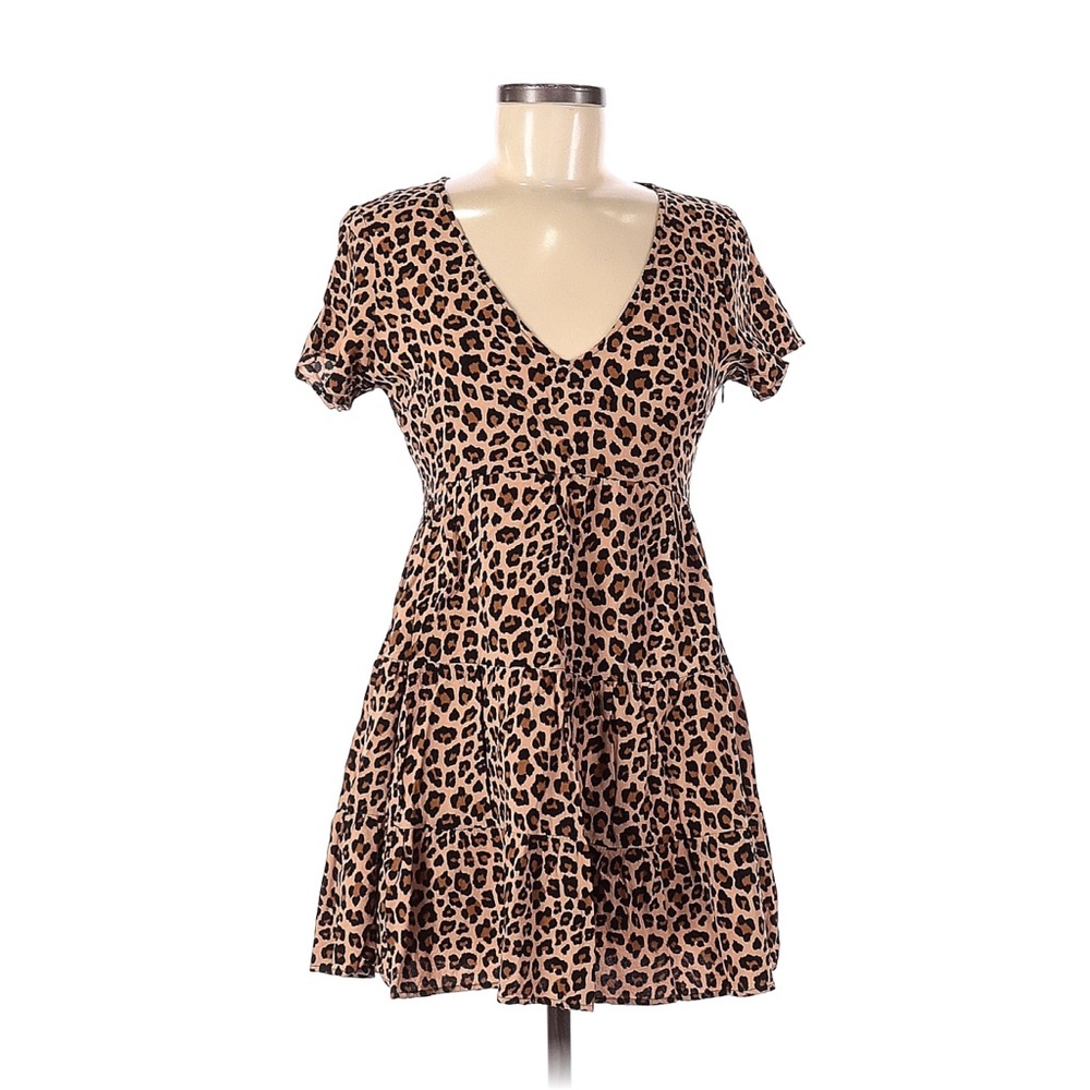 🆕 NWT Altar’d State Dress |Sz M | Cheetah Print A-Line Mini Boho Dress